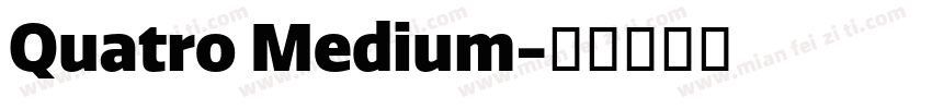 Quatro Medium字体转换